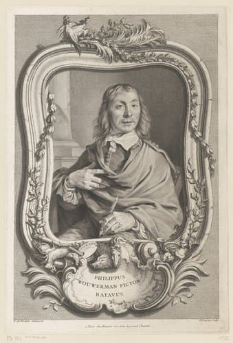 Philippus Wouwerman pictor Batavus by Nicolas-Gabriel Dupuis