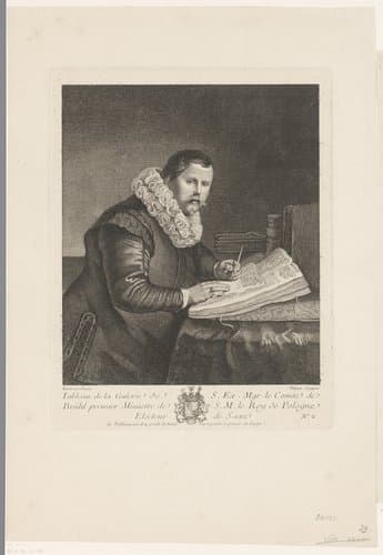 Portret van Lieven Willemsz van Coppenol by Pierre Filloeul