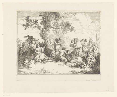 Offer aan Pan by Jean Jacques II Lagrenée