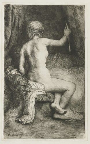 Woman with the arrow by Rembrandt van Rijn