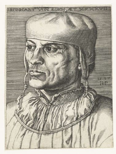 Portret van kanselier Leonhard von Eck by Barthel Beham