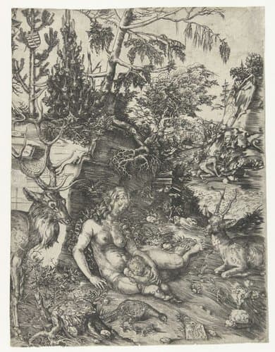 Johannes Chrysostomos doet boete by Lucas Cranach (I)