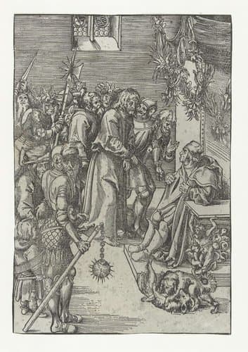 Christus voor Annas by Lucas Cranach (I)