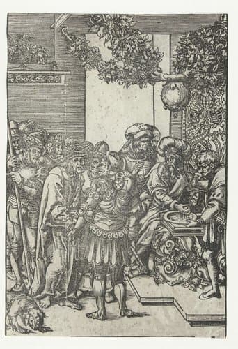 Pilatus wast zijn handen by Lucas Cranach (I)