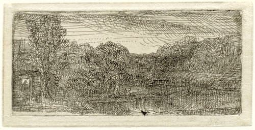 Small Grey Landscape by Rembrandt van Rijn
