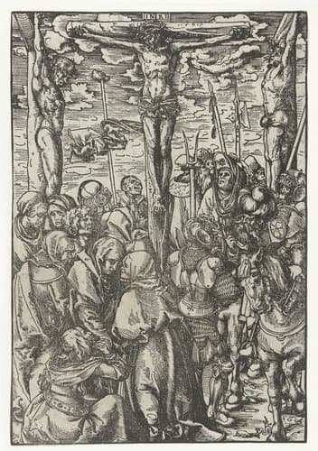 Dood van Christus aan het kruis by Lucas Cranach (I)