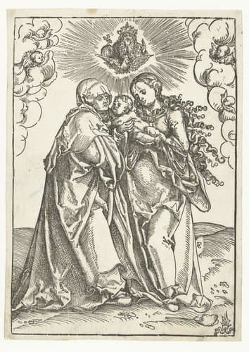 Maria met Kind en Heilige Anna en Drieëenheid by Lucas Cranach (I)