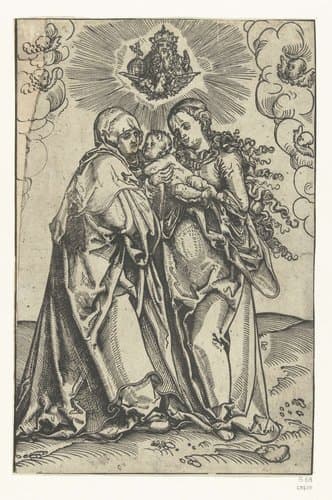 Maria met Kind en Heilige Anna en Drieëenheid by anonymous