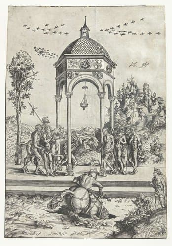 Marcus Curtius offerdood by Lucas Cranach (I)