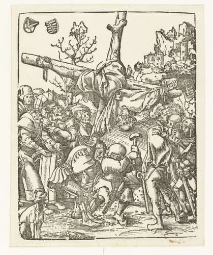 Marteldood van Petrus aan kruis by Lucas Cranach (I)