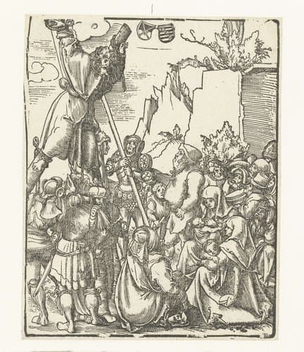 Marteldood van Andreas aan het kruis by Lucas Cranach (I)
