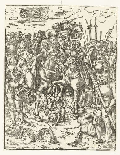 Marteldood van Paulus door onthoofding by Lucas Cranach (I)