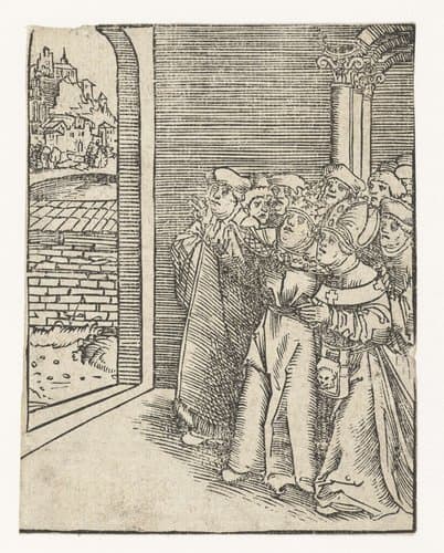 Paus en een bisschop by Lucas Cranach (I)