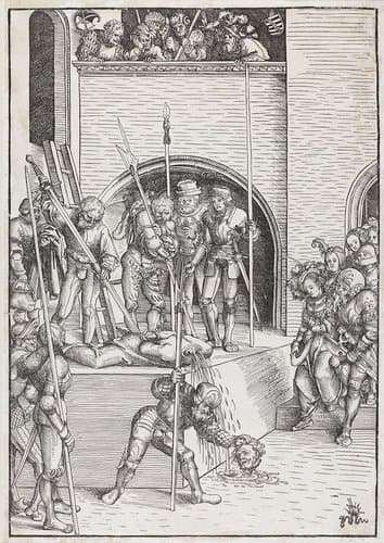 Onthoofding van Johannes de Doper by Lucas Cranach (I)