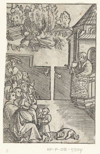 Tien geboden uitgelegd met bijbelse verhalen by Lucas Cranach (I)