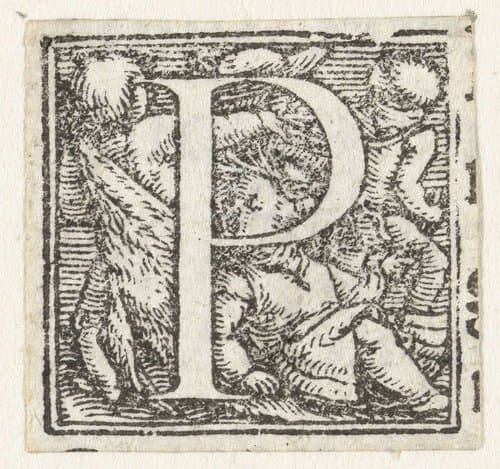 Alfabet met kinderen by Hans Holbein (II)