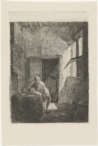 Lezende man by Ary Johannes Lamme
