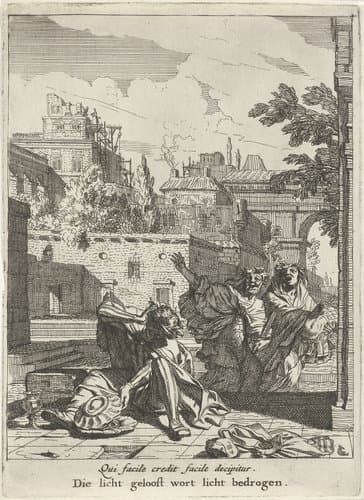 Illustraties bij het blijspel "Julfus" by Gerard de Lairesse