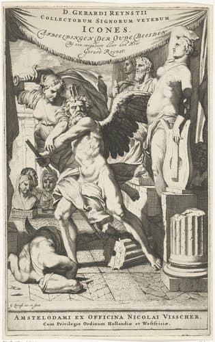 Voorzichtigheid weerhoudt de Tijd ervan antieke beelden te vernietigen by Gerard de Lairesse
