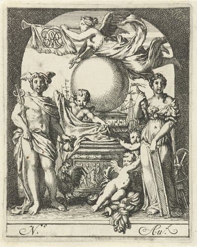 Mercurius en de Weefkunst by Gerard de Lairesse
