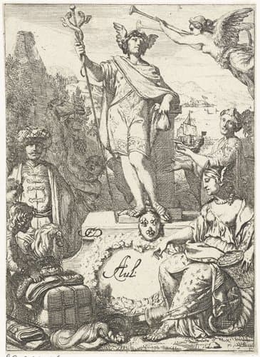 Allegorie op de handel met Mercurius by Gerard de Lairesse