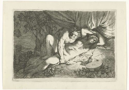Jupiter en Antiope by Gerard de Lairesse