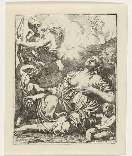 Niobe voor haar hoogmoed gestraft by Gerard de Lairesse
