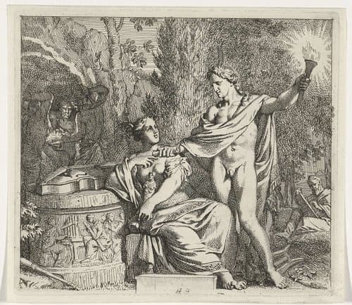 Apollo en de inventie van muziek by Gerard de Lairesse