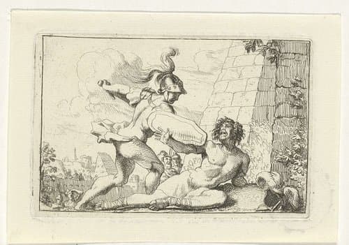 Strijd van Aeneas en Turnus by Gerard de Lairesse