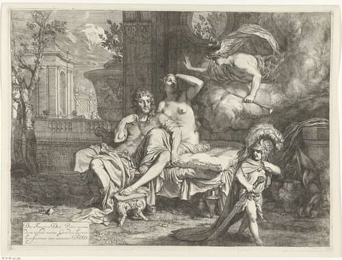 Mercurius beveelt Calypso om Odysseus te laten vertrekken by anonymous