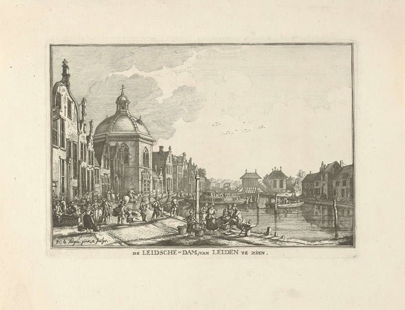De kom in de trekvaart tussen Den Haag en Leiden in Leidschendam