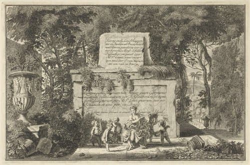 Flora omringd door putti by Adolf van der Laan