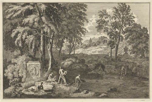 Italiaanse en Duitse landschappen by Adolf van der Laan