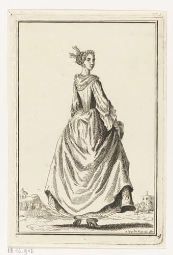 Vrouw op de rug gezien by Adolf van der Laan