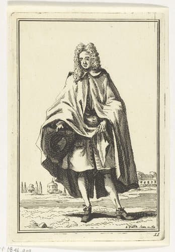 Man in cape by Adolf van der Laan