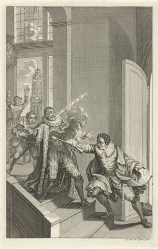 Moord op Willem van Oranje, 1584 by Adolf van der Laan