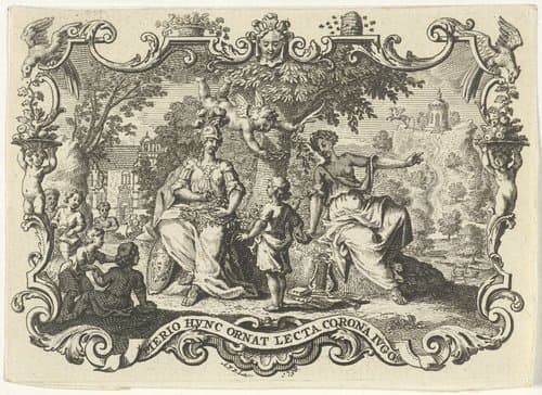 Jongen door Minerva gelauwerd by Adolf van der Laan
