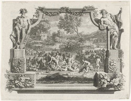 Overstroming van de Rijn en de Waal by Adolf van der Laan