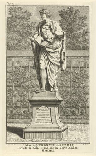 Standbeeld van Laurens Jansz. Coster by Adolf van der Laan