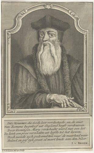 Portret van Thomas Cranmer by Adolf van der Laan