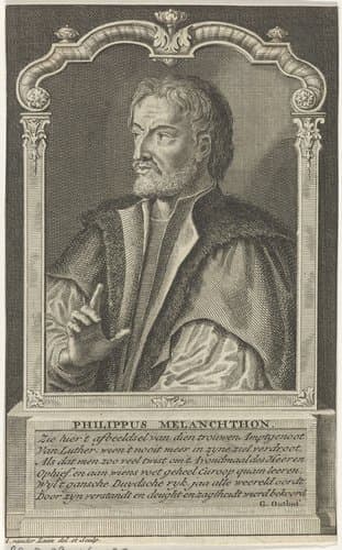 Portret van Philipp Melanchton by Adolf van der Laan
