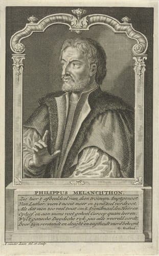 Portret van Philipp Melanchton by Adolf van der Laan