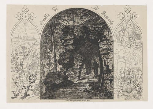 Drieluik met scènes uit het leven van de heilige Remaclus by Martinus Antonius Kuytenbrouwer jr.