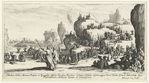 De doortocht door de Rode Zee by Jacques Callot