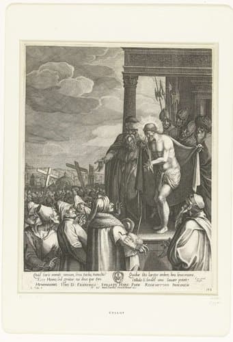 Christus aan het volk getoond (Ecce homo) by Jacques Callot