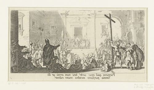 Christus aan het volk getoond (Ecce homo) by Jacques Callot
