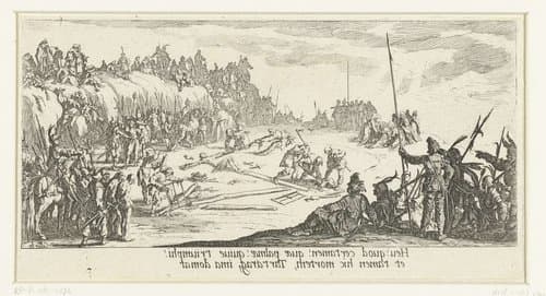 Kruisoprichting by Jacques Callot