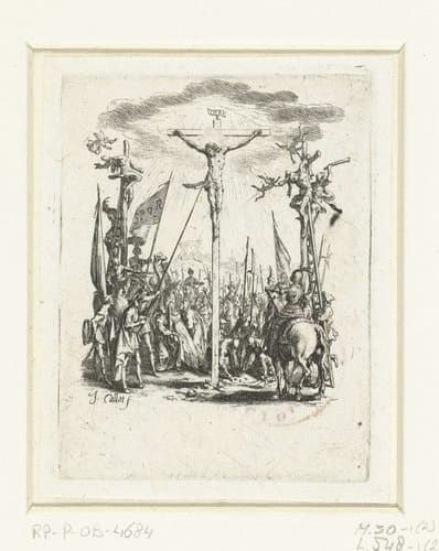 Kruisiging by Jacques Callot