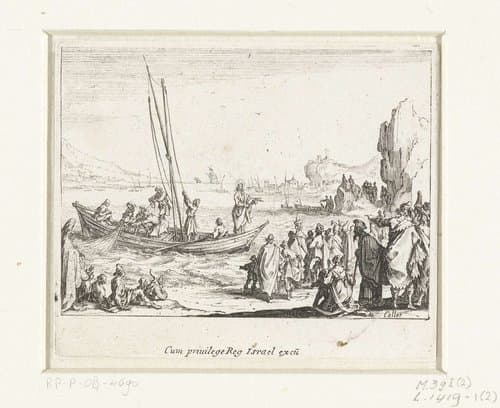 Wonderbare visvangst by Jacques Callot