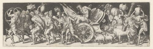 Triomftocht met gevangen genomen koning by Etienne Delaune